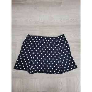 Reformation‎ Women's White & Black Polka Dot Mini Skirt Size 0